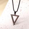 Trendy Titanium Steel Necklace: Unisex Stainless Steel Hollow Star Pendant, Long Chain