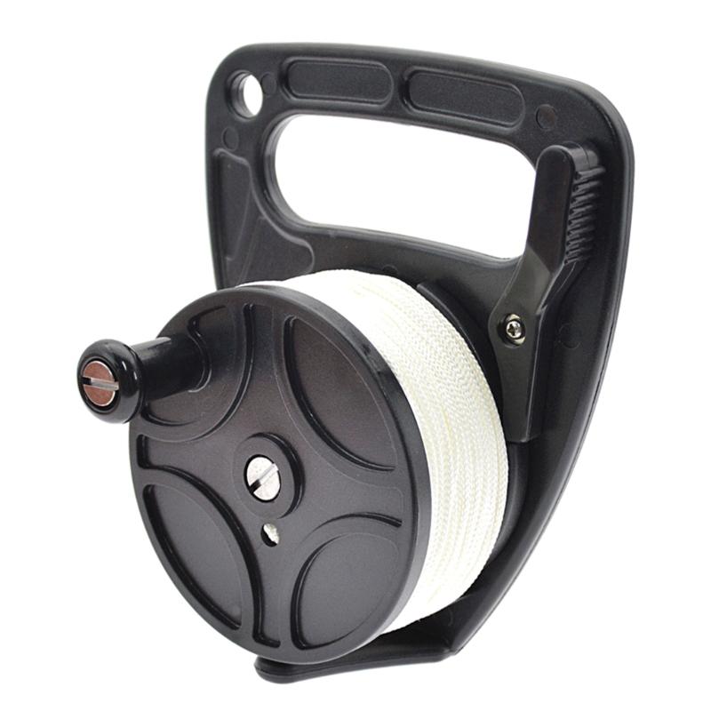 Diving Reel with Thumb Stoppers 83m/272ft Scubas Ratchets Dives Reel for Underwater Scubas Diving Snorkeling Enduring