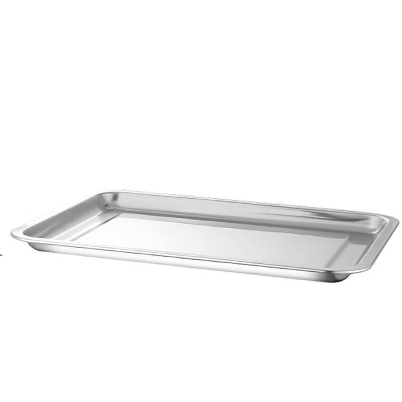 Extra Thick Rectangular Stainless Steel Serving Trays