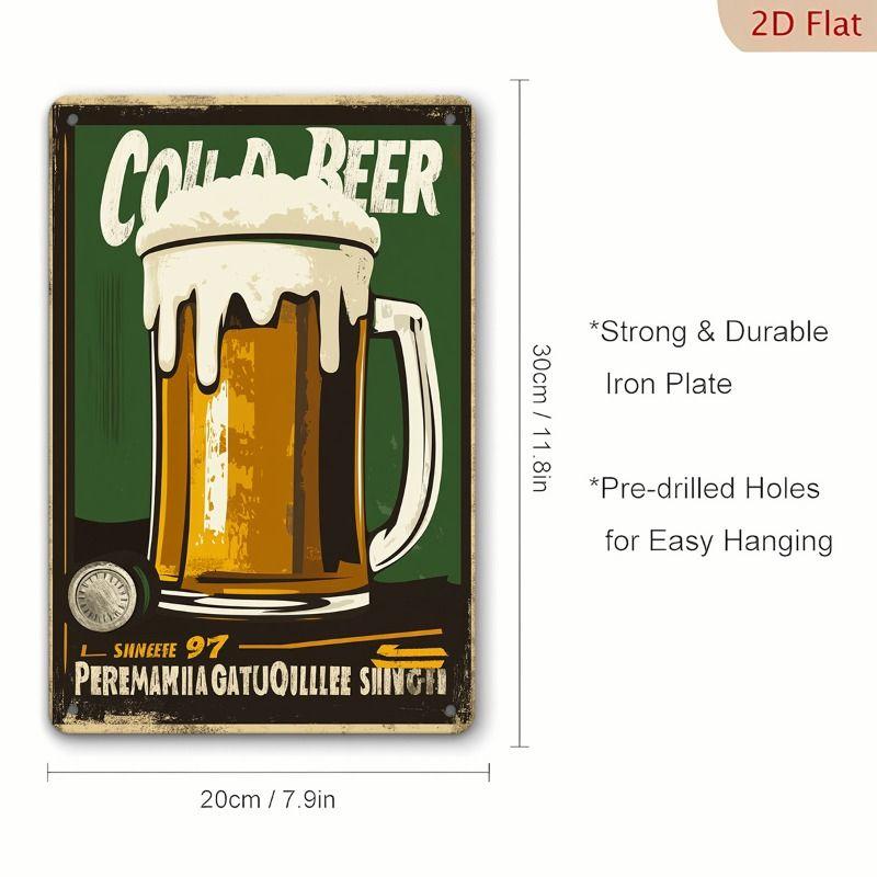 Poster Birra Placca Metallica da Parete