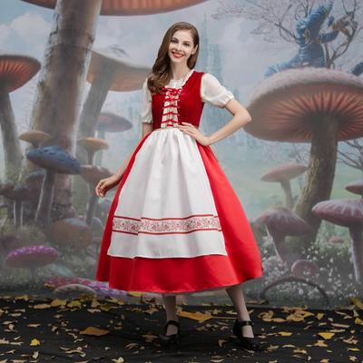 Halloween Costume Little Red Riding Hood RPG Uniform Stage Show Costume Cloak