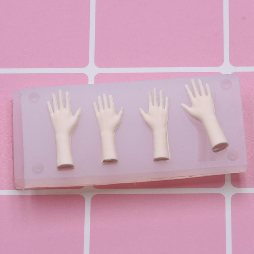 DIY Ultra-Light Polymer Clay Hand Mold: Silicone Palm Mold for Resin, Fondant, and Stone Powder.