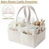 With Handle Diaper Storage Basket Foldable Nursery Caddies Container  Newborn