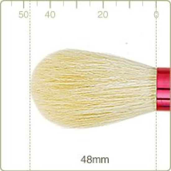 Kumano Brush Chikuhodo Genuine Foaming Brush FA Series Hair Goat Hair Hiroshima Makeup Brush (FA-3 (Red)) Material