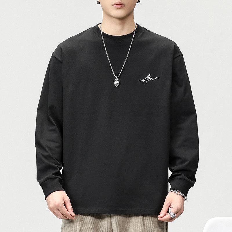 Осенне-зимний свитер с длинными рукавами из чистого хлопка с вышивкой — фото 3