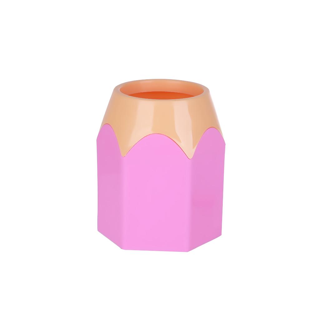 1 Stück Neuer Mini-Stiftehalter Stifteaufbewahrung Vase Schreibwaren Geschenktasse Make-up-Pinselbehälter Box Schreibtisch-Organizer