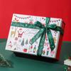 Christmas Day Decorated Paper Boxes Fashionable Colour Printing Storage Gift Boxes for Santa Claus Sweet Socks Paper Packaging