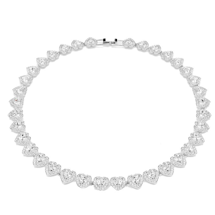 Swarovski Collar elegante de moda en forma de corazón de la colección cápsula Swarovski X Ariana Grande para mujer, color plata, número de pieza 5720857. sold by Joom