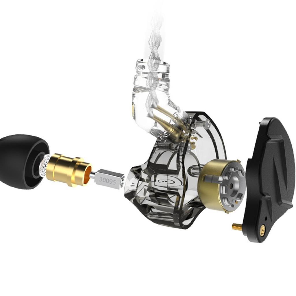 Wired In Ear Headphones DIY Earphones 1BA+1DD Hybrid Driver HIFI DJ Running Sport Earbud