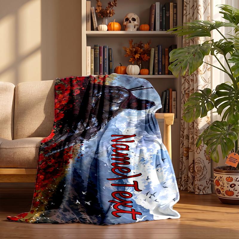 Medieval Knight Custom Flannel Blankets Soft Warm Cozy Throws for Home Decor Holiday Gifts