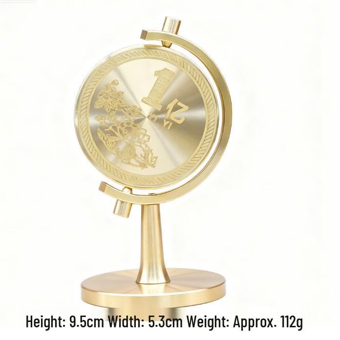 Messing Rotierender Sechsseitiger Handheld Dekompressions Fitness Ball - Fingerspitzen Gyroskop Ornament Geschenk