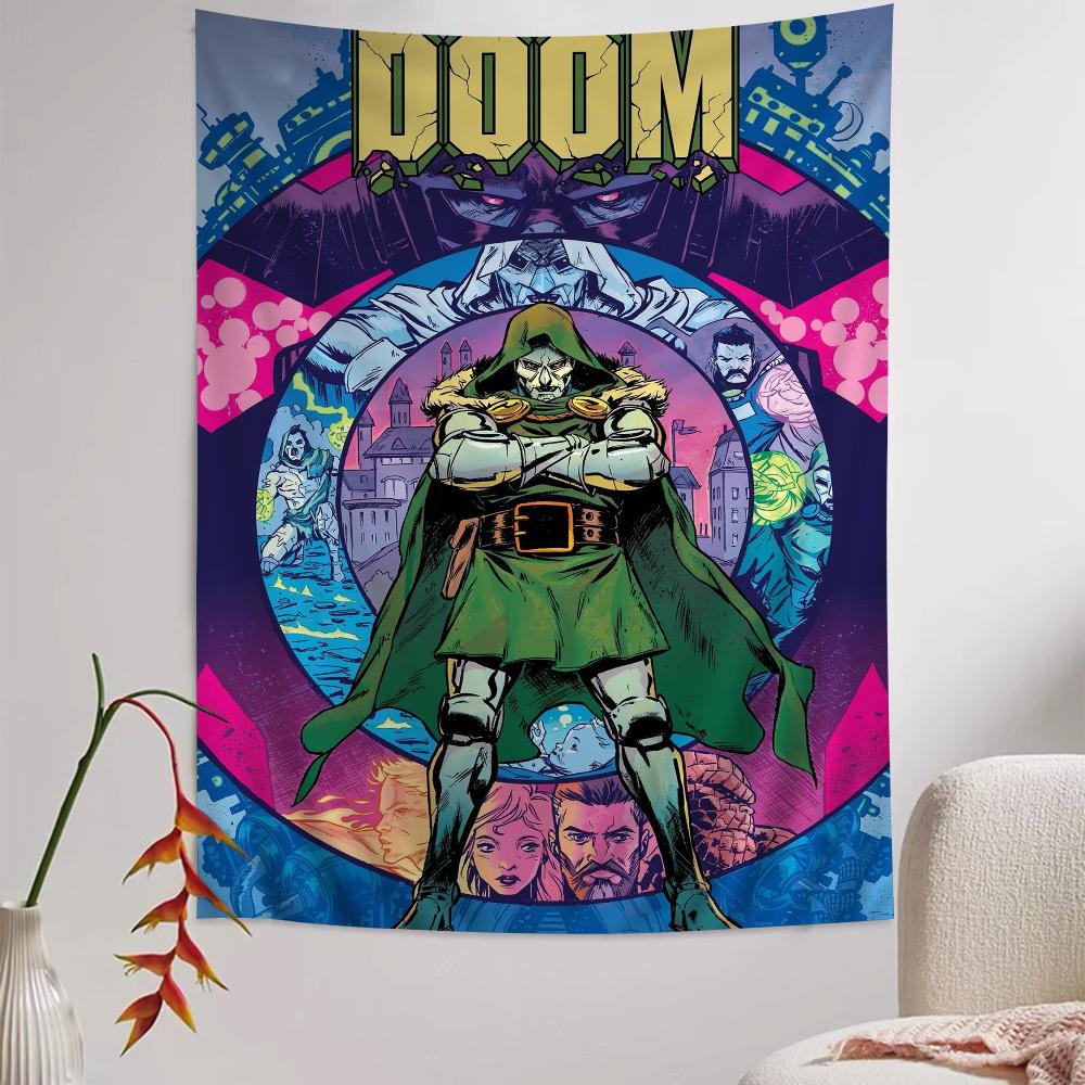 MF DOOM Buntes Wandteppich Wandbehang Hängendes Tarot Hippie Wandteppiche Schlafsaal Heimdekoration