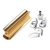 Guitar Slide Stainless Steel Tone Bar Guitar Lap Slide Tone Bar with 3Pcs Finger Picks & 1Pc Thumb Pick for Guitar Bass