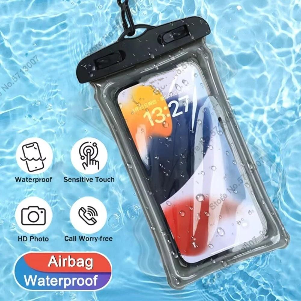 Air Bag Luminous Waterproof Phone Case Phone Protector Pouch  the Water Splashing Festival
