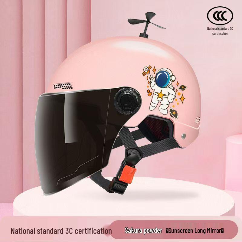 Adjustable 3C Electric Bike Helmet: Lightweight, Cute Design for Men & Women, All-Season Sun Protection