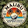 Vintage Tin Metal Sign Tropical Bar Wall Decor 8 Inch Round Rustic Art