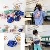 Stylish Children's Canvas Crossbody Bag With Adorable Cartoon Dinosaur Design