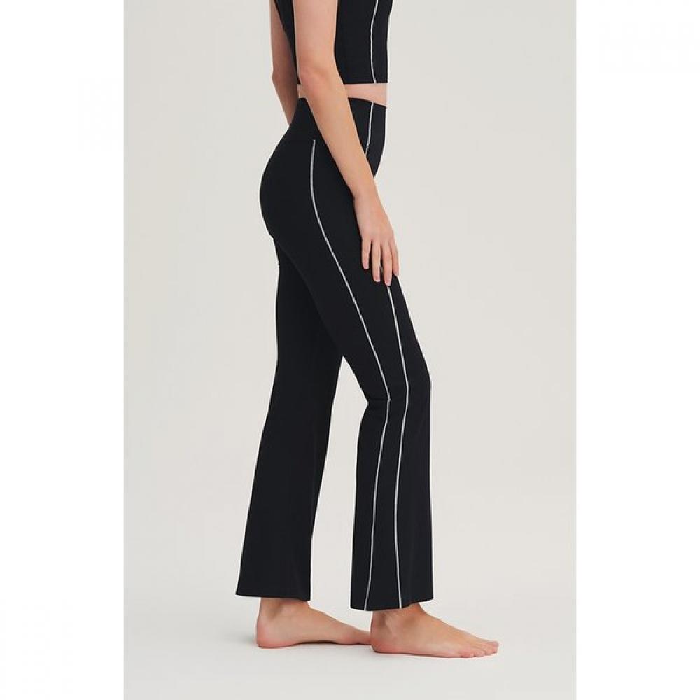 Huit Ticha Rib Contrast Bootcut Leggings Htwle6i01t