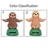 Solar Powered Gift Car Ornament Sloth Toy Dancing Sloth Model Sloth Doll Shaking Hand