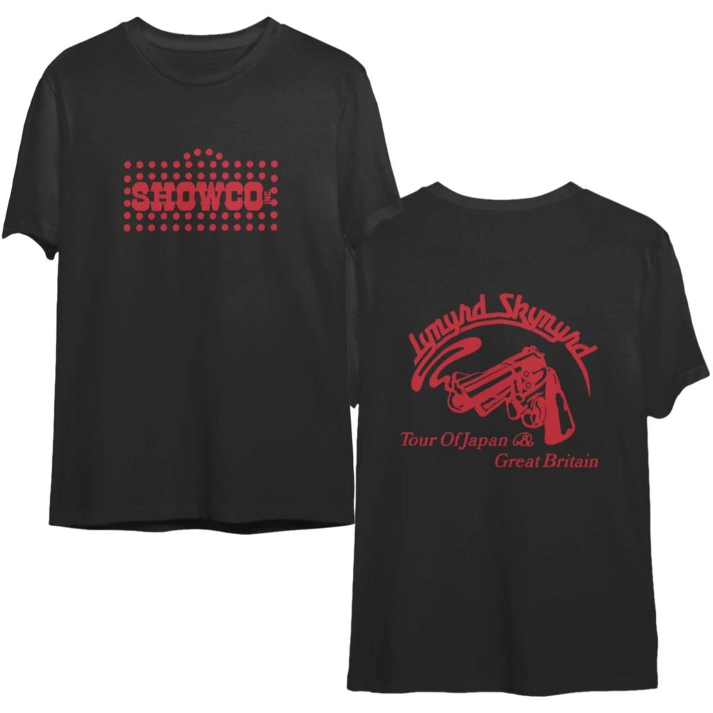 Vintage 1976 Lynyrd Skynyrd Showco Tour del Giappone Gran Bretagna Rock GBR Maglietta