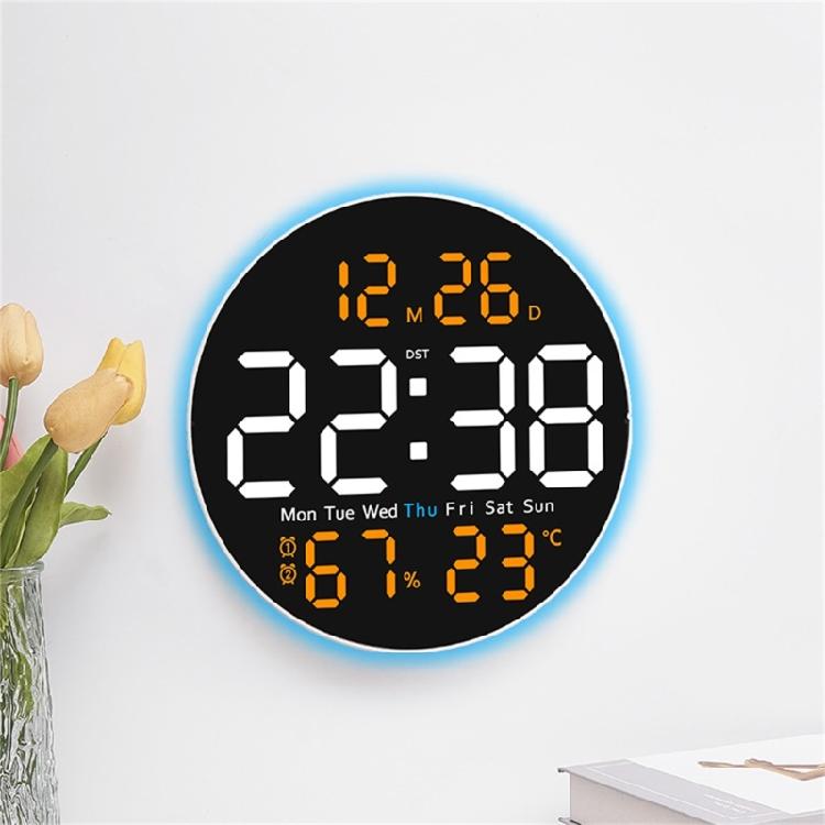 10Inch Digital Wall Clock Remote Controlled 2 Alarms Large LED Display 10 Brightness For Home Office Bedroom Decoration