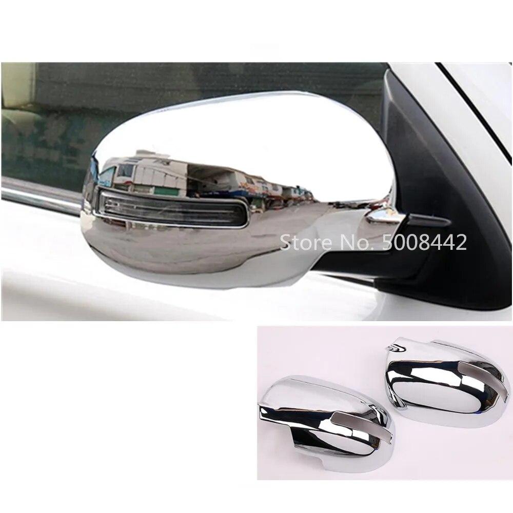 For Mitsubishi Outlander 2016 2017 2018    Car Rear View Hood Stick Side Glass Mirror Eyebrow ABS Cover Trim Frame