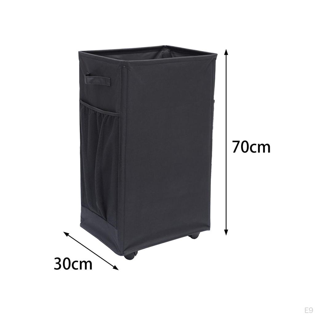 Collapsible Laundry Basket Wheels, Foldable Hamper Storage Basket, Organizer
