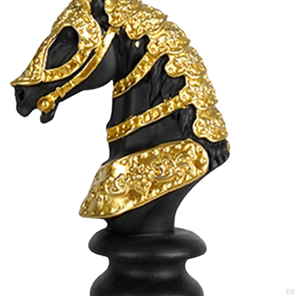 Figurka z żywicy w kształcie szachownicy, artystyczna, dekoracyjna, unikalna, rzemieślnicza, ozdoba stołowa, rzeźba do domu