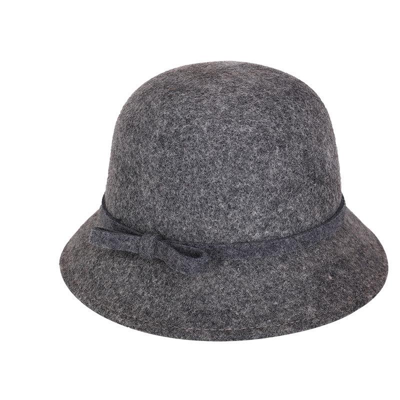 Felt Hat, Women's Winter and Autumn Woolen Hat, Outdoor Pure Wool Basin Hat, and a Female Hat.