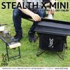 DOD Stealth X Mini Trash Can with Solo Camping Table, Size, GM1-598-BK