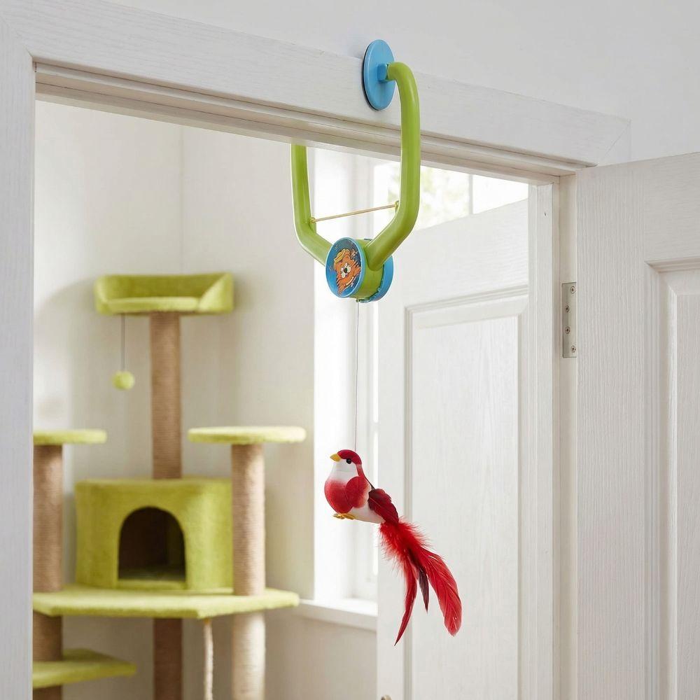 Retractable Cat Hanging Swing Toy Automatic Lifting Self-Entertainment Toy  Indoor Use