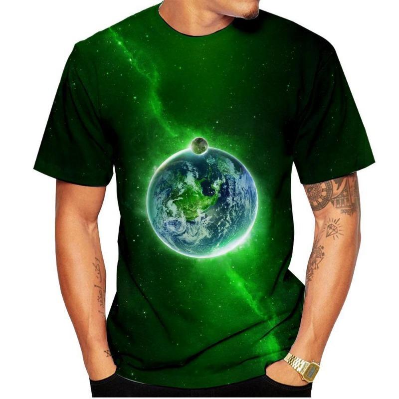 Fashion Space Galaxy T-Shirts Astronaut Funny 3D Print Men Women Cool S