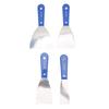 4Pcs Putty Scraper Set with Storage Bag Metal Carbon Steel Plastic Handle Drywall Repair Spreading Painters Tool