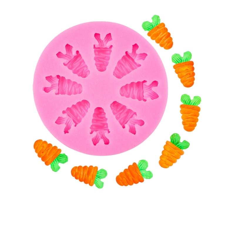Fondant Molds Small Carrots Molds Chocolate Silicone Moulds Cake Molds DIY Baking Molds for Fondant Decoration