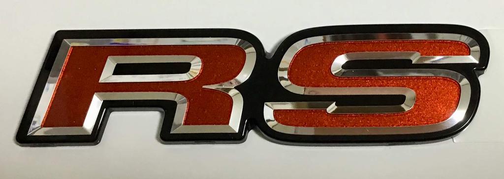 Honda Fit Front RS Flat Honda (GK5) Emblem, Red, (Genuine Part)