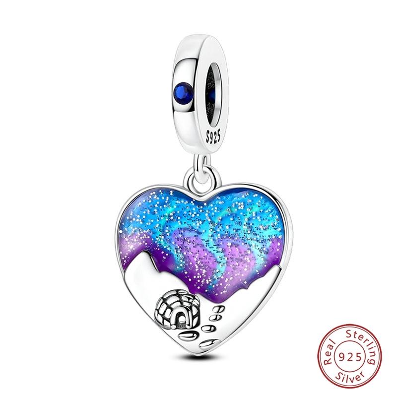 Argent S925 Chat Citrouille Carte à Jouer Ours de Diplôme Cheval de Mer 3mm Breloques Perles Design DIY Bijoux Fins