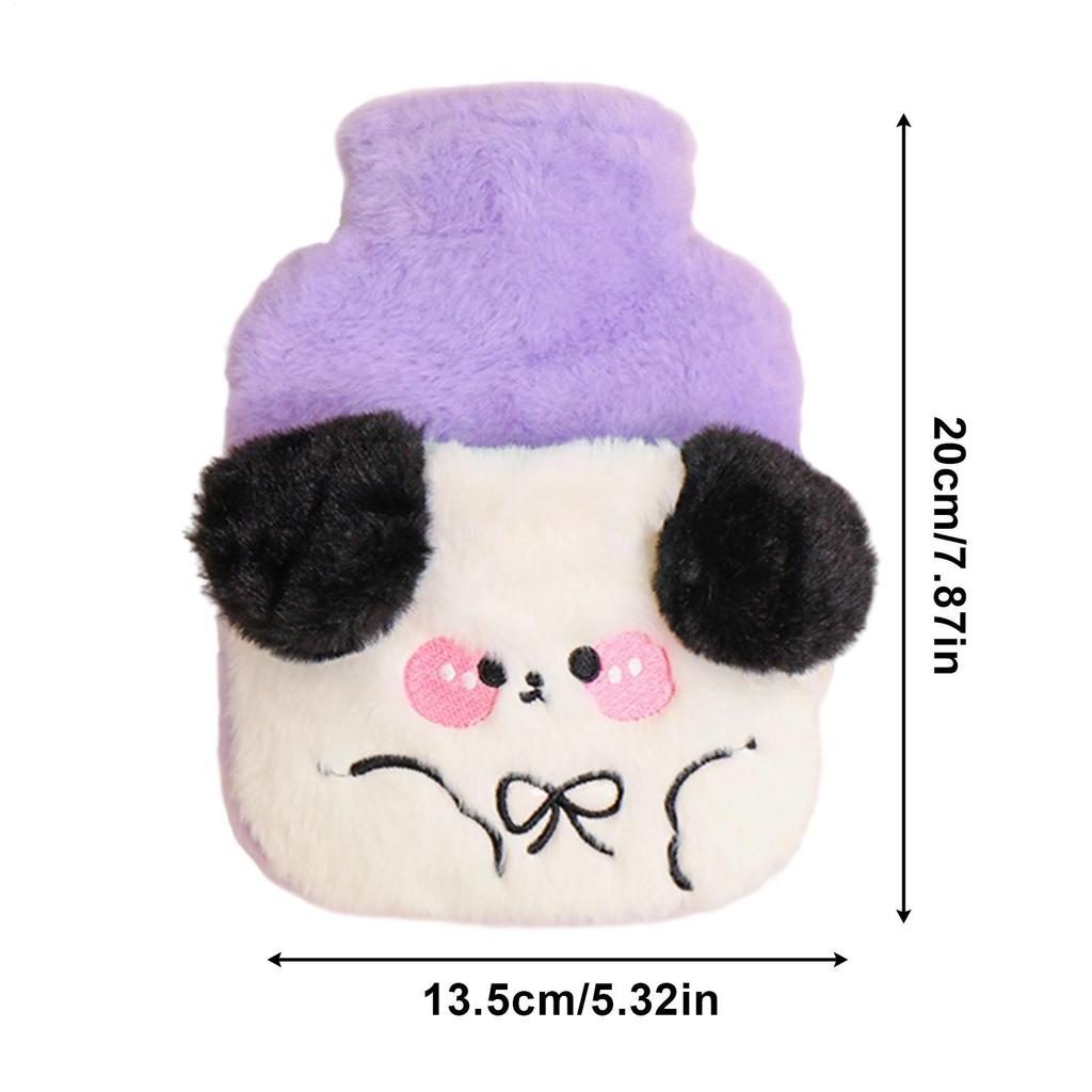 Hot Water Bottle With Cover Plush Hand Foot Warmer Heating Water Bottle For Women Men Student Child Menstrual Period Abdomen