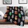 Oneside Tile All Sides Throw Blanket Soft Bedroom Blanket for Night Sleeping