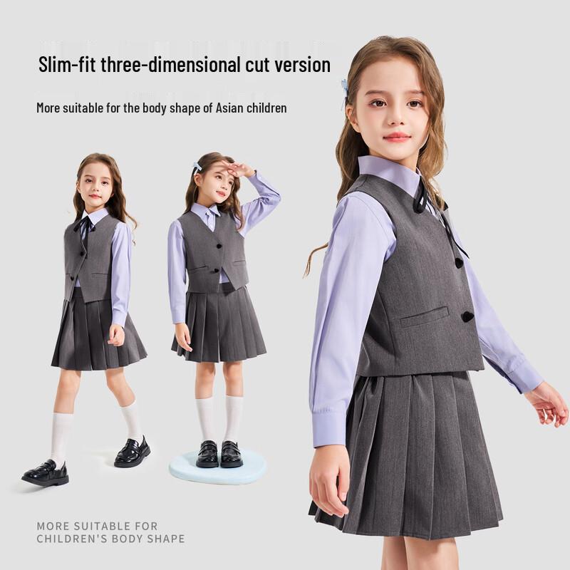 Girl's British Academy Formal Suit & Vest Collection