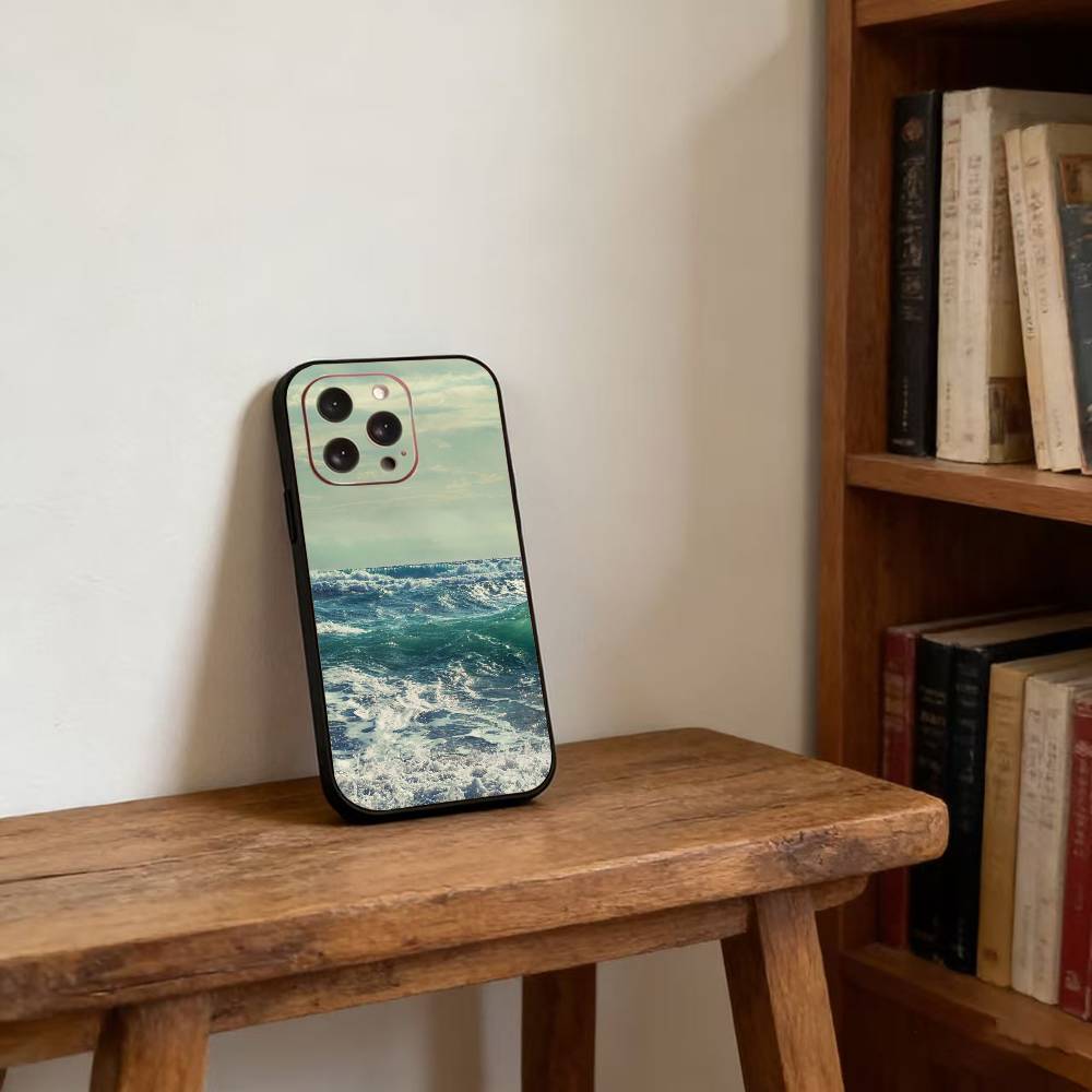 

Морской пейзаж Чехол для телефона Для iPhone 17, 16, 15, 14, 13, 12, 11 Plus, Pro Магнитный с Magsafe Беспроводная зарядка iPhone17Air