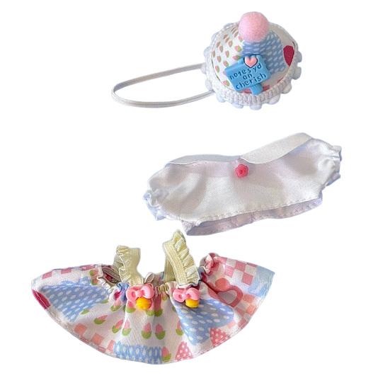 

Одежда для кукол 10 см. Мини-плюшевые кукольные наряды. Милая одежда для кукол. Коллекция Doll Lover. Одежда для фанатов. 10cm 1 Set разноцветный