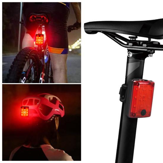 

Задний фонарь для велосипеда USB перезаряжаемый водонепроницаемый ультра яркий светодиодный светильник Предупреждение о безопасности Детали велосипеда Съемный сигнал поворота для MTB Road