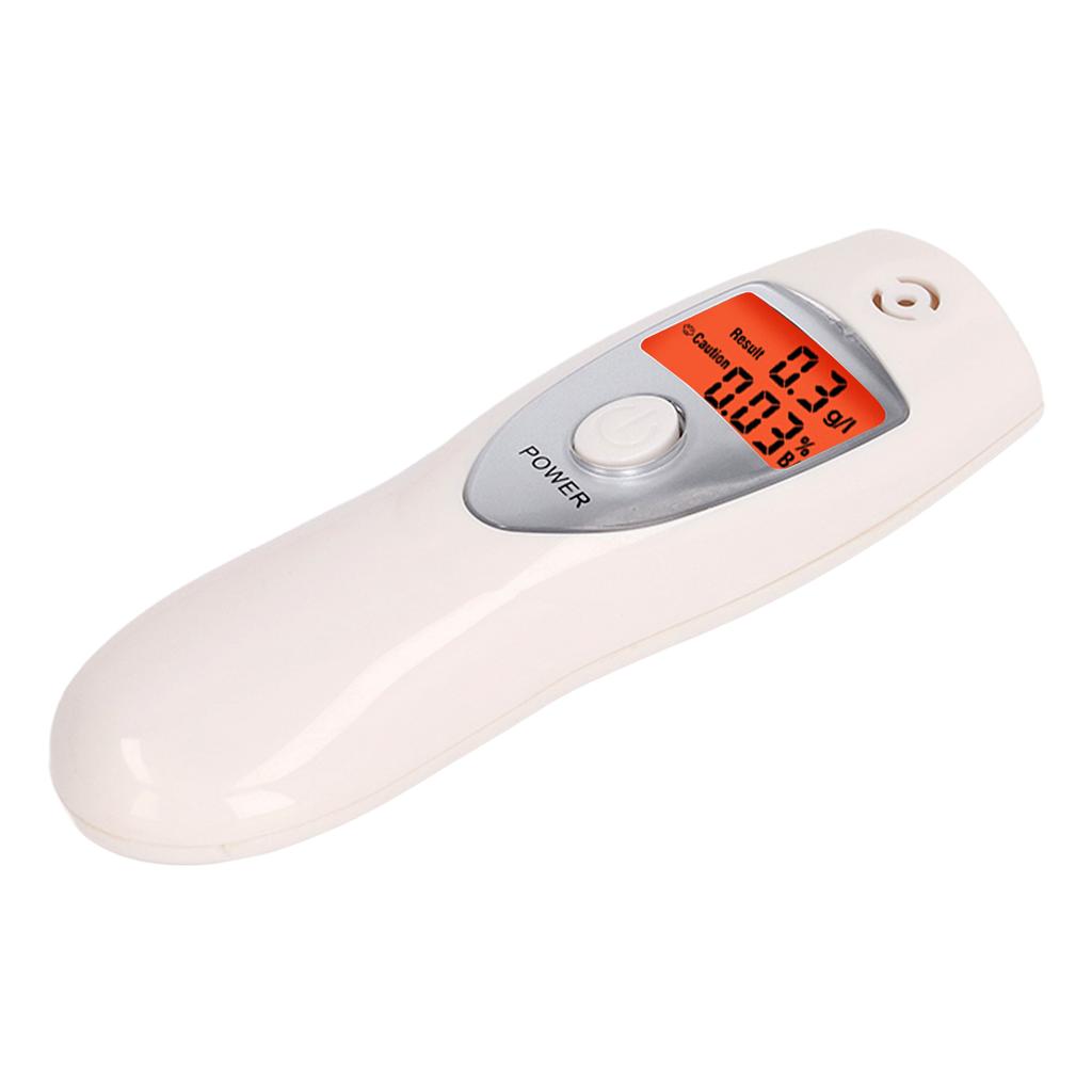 LCD Digital Display Breath Alcohol Tester with Lanyard Auto Power Off Breathing Alcohol Testing Meter