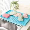 Scolapiatti da cucina in silicone, vassoio scolapiatti grande per lavandino, organizer per piano di lavoro, scolapiatti per cucina, stoviglie
