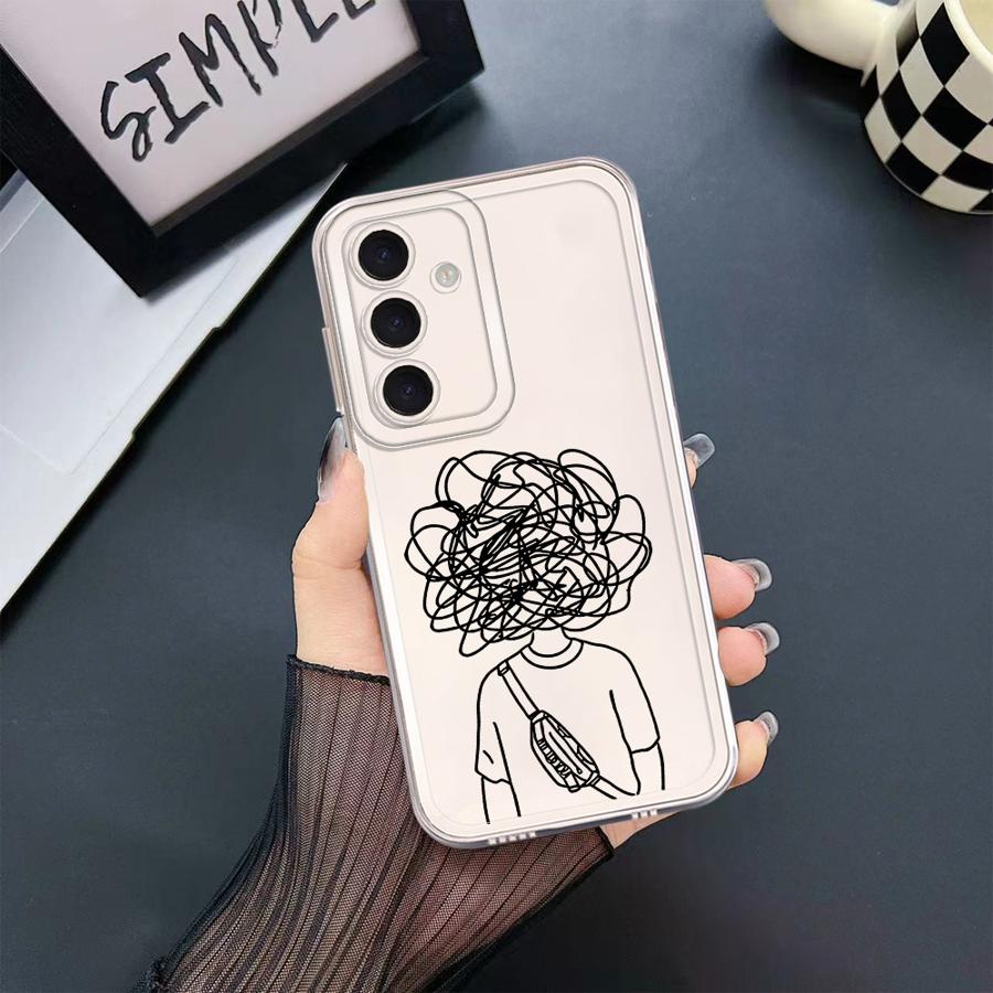 Bad Mood Case for Samsung Galaxy A57 A56 A14 A16 A34 A35 A36 A37 A25 A51 A52 A55 A52 A17 A54 A15 A26 A24 Phone Cover A23 A13 A31
