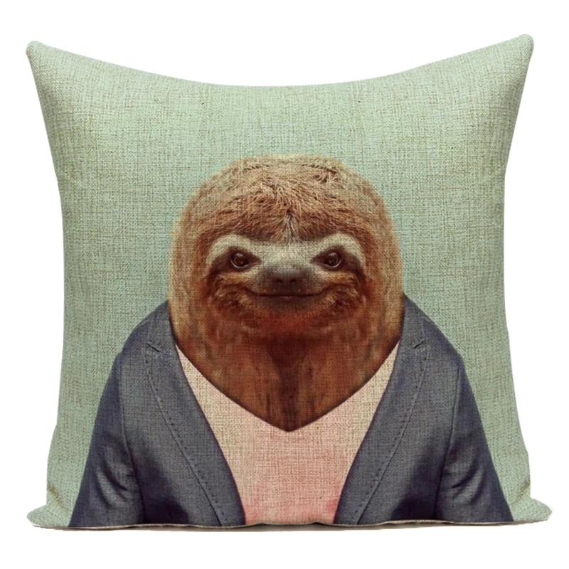Cute Cartoon Animals Koala Panda Bear Polyester Sofa Home Pillows Cover Decorative Cushion Cover Almofadas Pillowcase