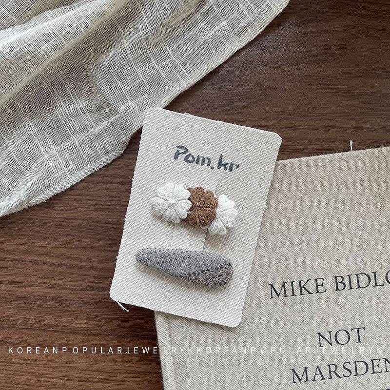 

Корейская овальная заколка для волос в клетку с бантом-бабочкой и кружевным краем для детей