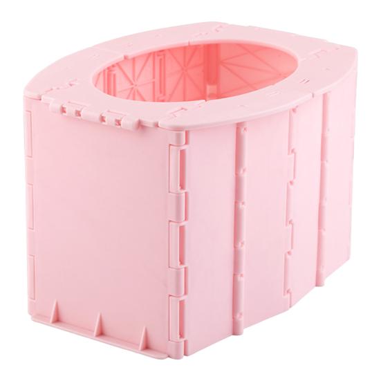 

Детский горшок Baby Whisper, простой в использовании, складной дорожный горшок, регулируемый по высоте, тренировочный туалет, портативный горшок розовый