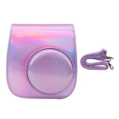 Bunte PU-Leder Kameratasche mit abnehmbarem, verstellbarem Schultergurt für Fujifilm Mini 11