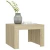  Coffee Table, Sonoma Oak, 50x50x35 Cm, Wood-based Material